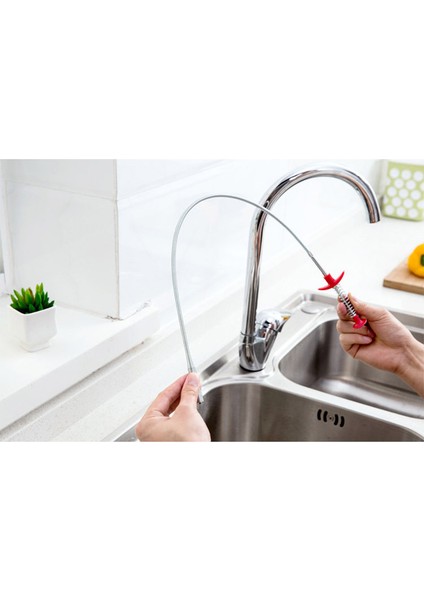 1 Adet Tarzı Metal Tel Tahliye Temizleyici Sopa Tıkanıklık Giderme Temizleme Araçları 60CM Yay Boru Temizleme Araçları Ev Için Mutfak Lavabosu (Yurt Dışından) fırsatları