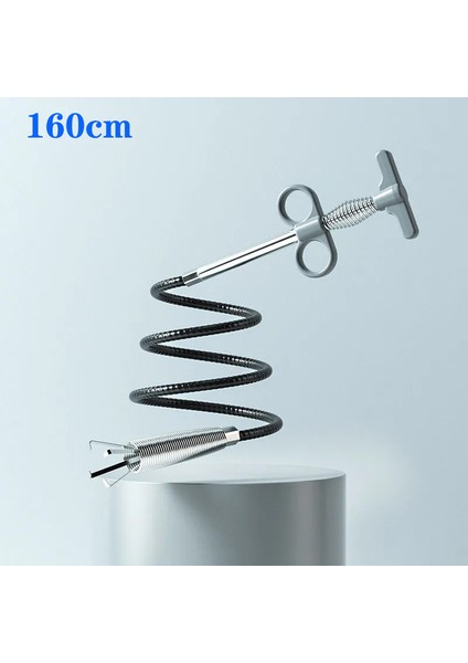 Gri 160CM Tarzı Bahar Tüp Açıcı Lavabo Tıkanıklık Bahar Boru Temizleme Aracı Kanalizasyon Temizleyici Mutfak Banyo Temizlik Araçları (Yurt Dışından)
