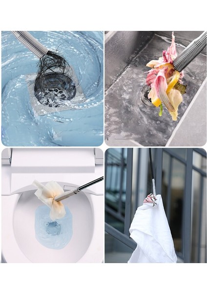 Gri-1.6m Tarzı 90CM Drenaj Yılan Yay Boru Temizleme Aracı Tıkanıklık Açıcı Drenaj Tıkanıklık Aracı Mutfak Lavabo Kanalizasyon Temizleme Kanca Su Lavabo Aracı (Yurt Dışından) modelleri