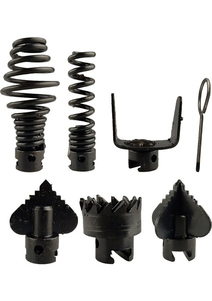 Ev Pratik Profesyonel Boru Tıkanıklığı Temizleme Makinesi Anahtarlı Mangan Çelik Drenaj Aracı Kesici Başlıklar- (Yurt Dışından) modelleri