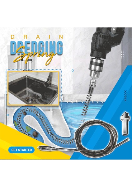 1 Milyon Stili Tıkanıklık Temizleme Bahar Lavabo Temizleyici Kanalizasyon Temizleme Aracı Mutfak Lavabo Yılan Bahar Boru Temizleme Aracı (Yurt Dışından) fiyatları