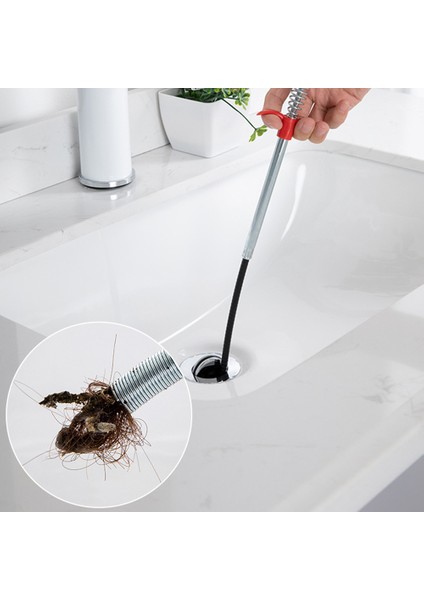 60CM Tarzı Bahar Yüklü Tıkaç Temizleyici Takım - Mutfak Lavabosu ve Kanalizasyon Açma Aparatı (Yurt Dışından) fırsatları