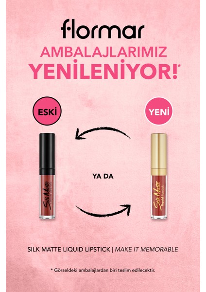 Silk Matte Yüksek Pigmentli & Mat Bitişli Nemlendirici Likit Ruj indirimleri