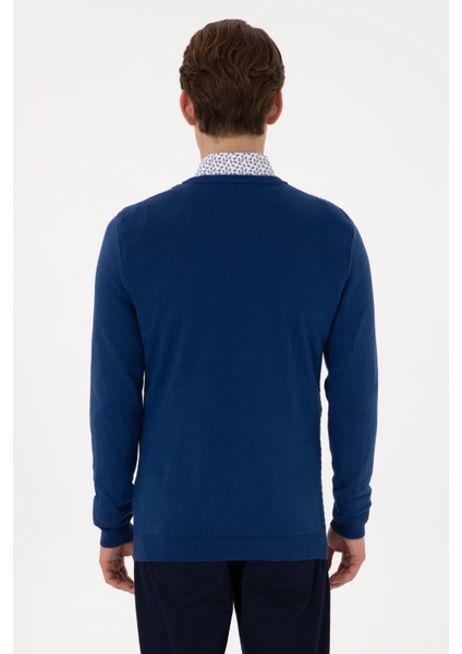 Erkek Indigo Kazak /triko 50288879-VR028 indirimleri