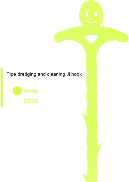 Ordu Yeşili Tarzı Mutfak Temizleme Kanca Gülümseme Mutfak Boru Temizleme Kanca Kanalizasyon Tuvalet Temizleme Kanca Ev Lavabo Tahliye Tıkanıklık Temizleme Kanca (Yurt Dışından)