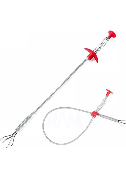 60CM Tarzı Bahar Tüpü Tıkanıklık Giderici Esnek Tutucu Yılan Kablo Destekli Tutma Kanal Açıcı Lavabo Tuvalet Aracı (Yurt Dışından)