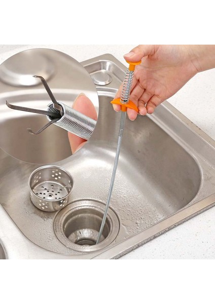 60CM Tarzı Bahar Tüpü Tıkanıklık Giderici Esnek Tutucu Yılan Kablo Destekli Tutma Kanal Açıcı Lavabo Tuvalet Aracı (Yurt Dışından) fırsatları