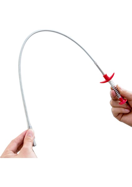 Rastgele Renk Stili 60CM Yay Boru Saç Tıkanıklık Aracı Kanalizasyon Temizleme Cihazı - Paslanmaz Çelik Kalıcı Tıkanıklık Önleyici (Yurt Dışından) fiyatları