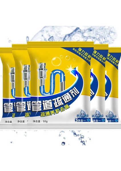 Güçlü Lavabo Tıkanıklığı Temizleyicisi Çubuklar Kokusunu Giderici Mutfak Tuvalet Küvet Kanalizasyon Temizleme Tozu 50GPAC (Yurt Dışından) fırsatları