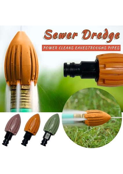 Kahverengi Tarzı Boru Temizleme Basınçlı Yıkama Püskürtme Nozulu Su Roketi (Yurt Dışından) fiyatları