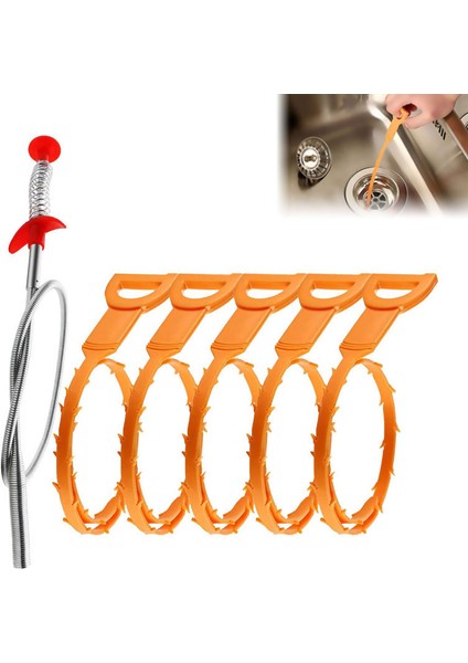 10 Adet Tarzı Boru Temizleyici Tıkanıklık Giderme Aracı Seti Drenaj Tıkanıklık Giderici Saç Boru Küvet Duş Tuvalet Lavabo ve Drenaj Temizleyici Aksesuarlar (Yurt Dışından) fiyatları