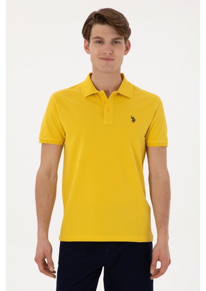 Erkek Koyu Sarı Tişört Basic 50297984-VR094