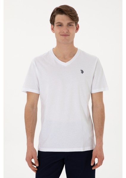 Erkek Beyaz Tişört Basic 50298043-VR013