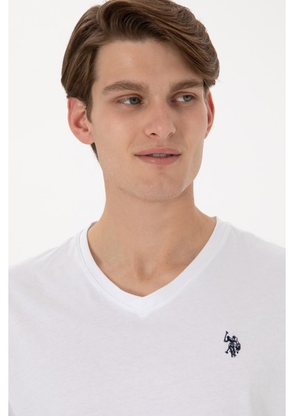 Erkek Beyaz Tişört Basic 50298043-VR013 fiyatları