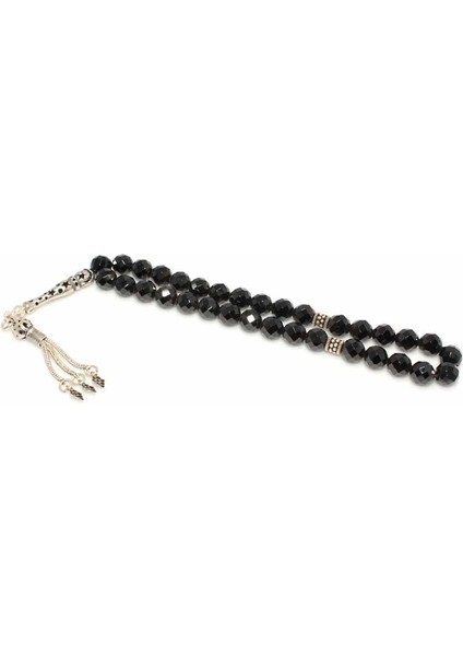 Oniks Doğaltaş Gümüş Tesbih