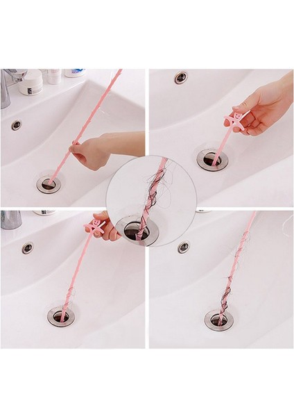 Rastgele Renk Stili Mutfak Lavabosu Temizleme Kanca Kanal Tıkanıklık Cihazı Bahar Boru Saç Tıkanıklığı Aracı Çıkarma Banyo Lavabosu Temizleme Aracı Rastgele Renk (Yurt Dışından) indirimleri