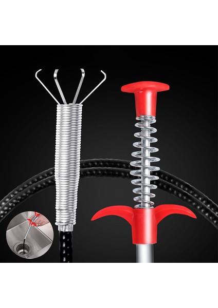 1 Bilgisayar Stili Mutfak Lavabo Kanalizasyon Temizleme Kanca Yay Boru Tıkanıklık Açıcı Drenaj Tıkanıklık Aracı Tıkanıklık Giderici Temizlik Araçları (Yurt Dışından) fiyatları