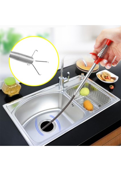 90CM Tarzı Boru Temizleme Araçları Lavabo Yılanı Lavabo Tıkanıklık Giderici Temizlik Araçları Ev Için Mutfak Için (Yurt Dışından) fiyatları