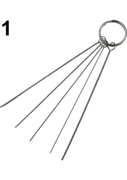 No.1 Tarzı 1 Takım Airbrush Püskürtme Nozulu Temizleme Onarım Aracı Iğne ve Fırça Seti Temizleyici MUMR999 (Yurt Dışından)