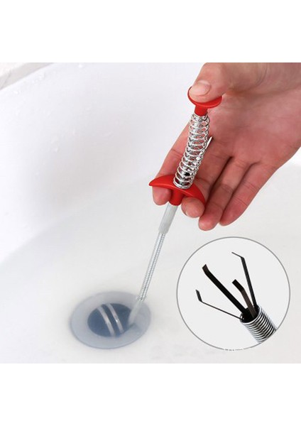 3m Tarzı 3m Kanal Temizleme Aracı Boru Temizleyici Dört Pençe Çekici Zemin Gideri Saç Yakalama Kanca Mutfak Yabancı Madde Tutucu (Yurt Dışından) indirimleri