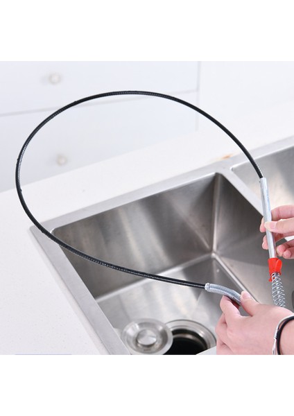 60CM El Aleti Boru Temizleyici Uzun Ulaşım Pençe Toplama Dar Büküm Eğri Tutucu Aracı Saç Temizleme Aracı Kanalizasyon Drenaj Boru Temizleme Aracı (Yurt Dışından)