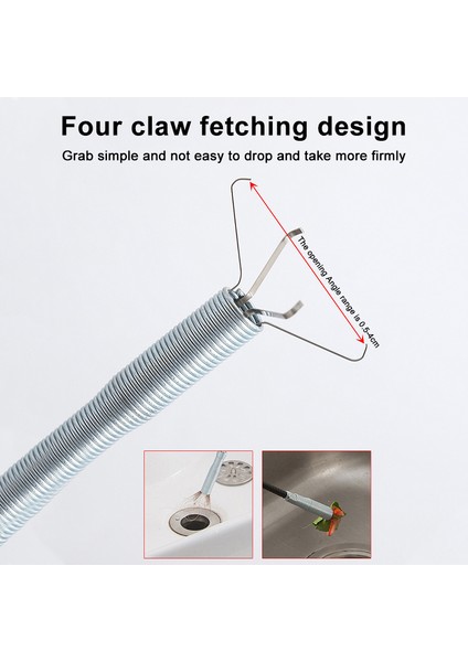 2 M Tarzı Lavabo Boru Tıkanıklık Açıcı Drenaj Temizleyici Tesisatçı Yılan Yay Boru Temizleme Aracı Mutfak Lavabo Kanalizasyon Temizleme Çengeli Su Lavabo Aracı (Yurt Dışından) modelleri