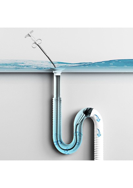 C Stili Kanalizasyon Boru Açıcı Mutfak Boru Tutucu Tıkanıklık Giderici Yaylı Boru Temizleme Aracı Banyo Kanalizasyon Temizleme Aracı Aksesuarları (Yurt Dışından) indirimleri