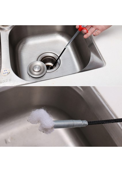 2m Tarzı Kanalizasyon Boru Temizleme Çekiç El Yakalama Aracı - Tuvalet Tıkanıklık Temizleyici (Yurt Dışından) indirimleri