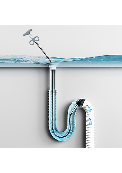 Bir Stil Kanalizasyon Boru Tıkanıklığı Açıcı Tutma Kanca Yılan Yay Boru Temizleme Aracı Mutfak Banyo Kanalizasyon Temizleme Aracı Mutfak Aksesuarları (Yurt Dışından) modelleri
