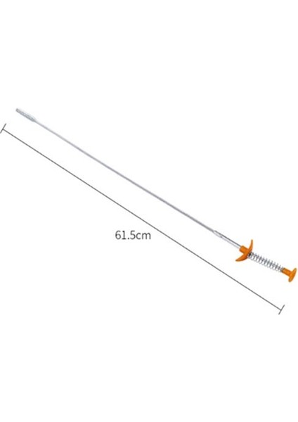 1 Adet Tarzı 61.5 cm Esnek Lavabo Pençesi Temizlik Aracı Mutfak Temizleme Fırçası Sifon Temizleyici Eğimli Lavabo Aracı Yaylı Kolu ile Multi Fonksiyonlu (Yurt Dışından)