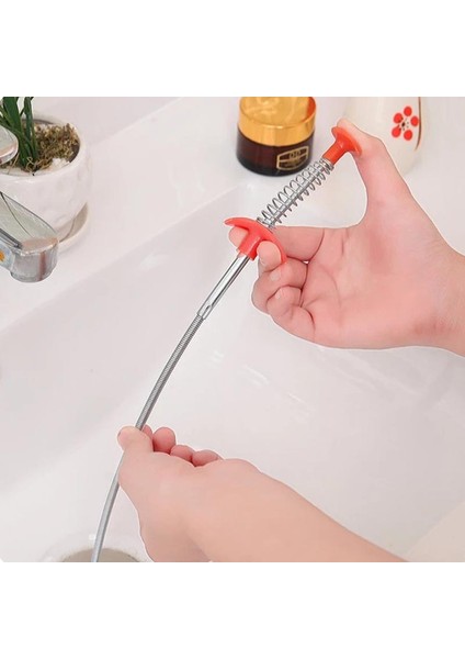 1 Adet Tarzı 61.5 cm Esnek Lavabo Pençesi Temizlik Aracı Mutfak Temizleme Fırçası Sifon Temizleyici Eğimli Lavabo Aracı Yaylı Kolu ile Multi Fonksiyonlu (Yurt Dışından) indirimleri