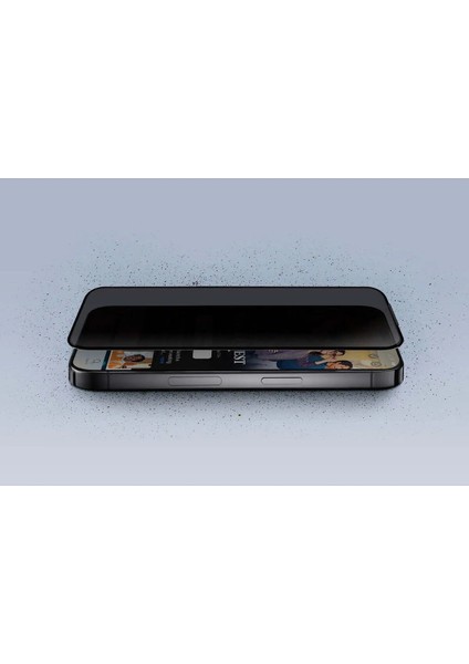 Apple iPhone 16 Pro Max Cam Hayalet Ekran Koruyucu Uyumlu Tam Kapatan Gizleyen Kırılmaz Cam