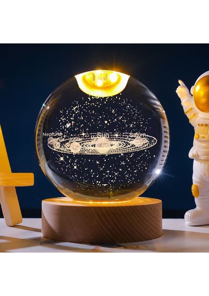 Parlayan Kristal Küre Gece Işığı Sıcak Işık Uyku Sıcak Renk Gece Işığı (Yurt Dışından)