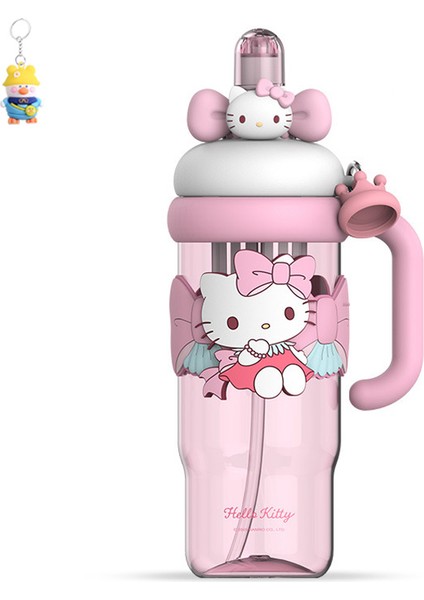 Sanrio Bobo Buz Ba Uzay Kupası Öğrenci Taşınabilir Büyük Kapasiteli Su Isıtıcısı Sevimli Kız Özel Pipetli Bardak (Yurt Dışından)