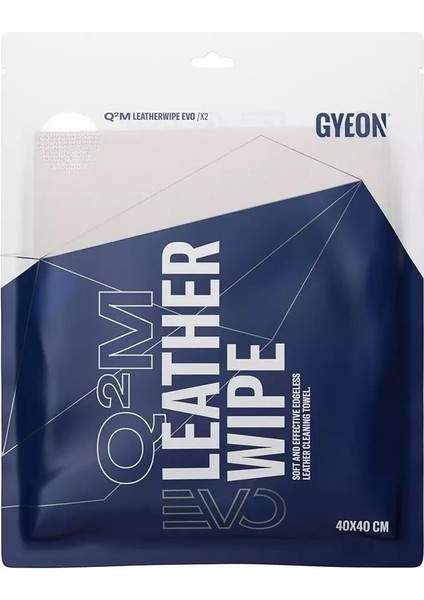 Gyeon Q²m Leatherwipe Evo Deri Aksam Bezi 2 Li Paket - 40X40 cm