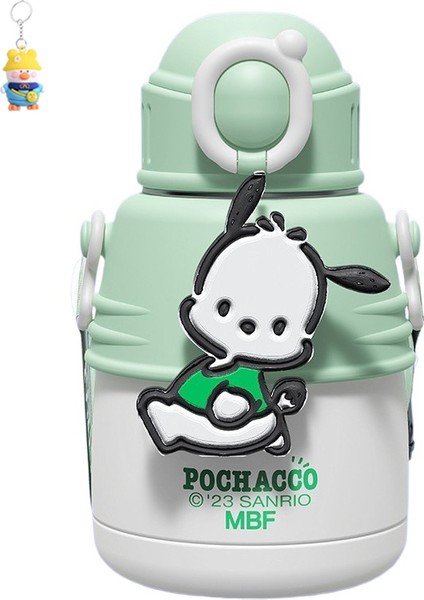 Sanrio Orijinal Bebek Çocuk Pipetli Büyük Göbek Termos Bardağı Sevimli Taşınabilir Askı Su Bardağı Öğrenciler ve Çocuklar (Yurt Dışından)