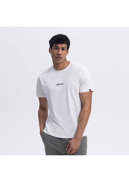 EM462-OF Bisiklet Yaka Erkek T-Shirt - Kırık Beyaz