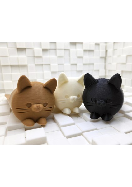Kedi Kapı Stoper 3'lü Set | Şirin, Güvenilir ve Işlevsel Kapı Tutucu | Siyah-Beyaz-Kahverengi