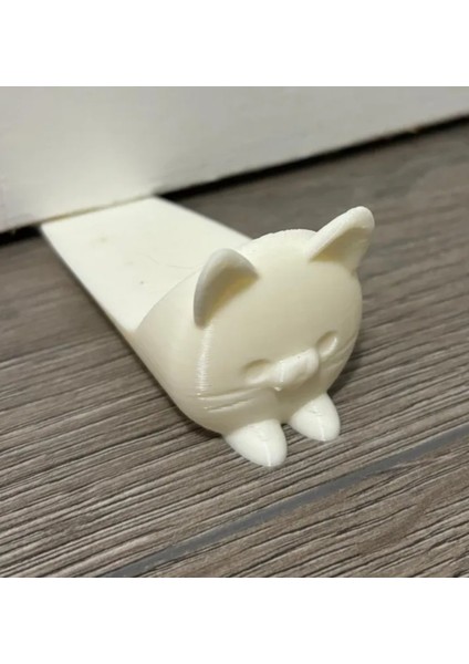 Kedi Kapı Stoper 3'lü Set | Şirin, Güvenilir ve Işlevsel Kapı Tutucu | Siyah-Beyaz-Kahverengi