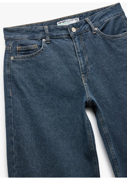 Pamuklu Rahat Kalıp Cepli Denim Pantolon - Balon Fit Jeans modelleri