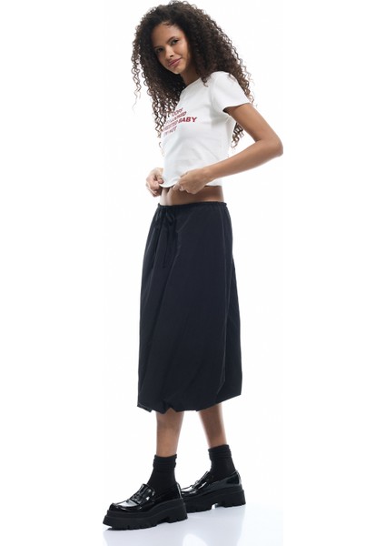 Beli Bağcıklı Paraşüt Kumaş Uzun Balon Etek fiyatları