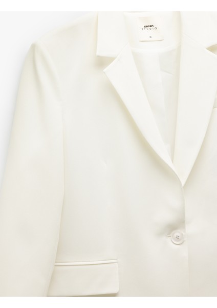 Cepli Uzun Kollu Kruvaze Blazer Ceket indirimleri