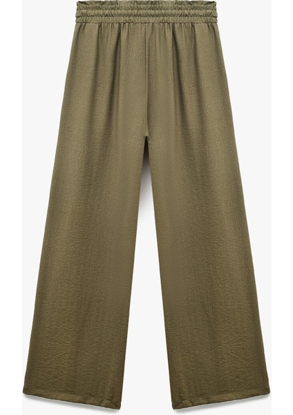 Regular Fit Viskon Geniş Paça Palazzo Pantolon