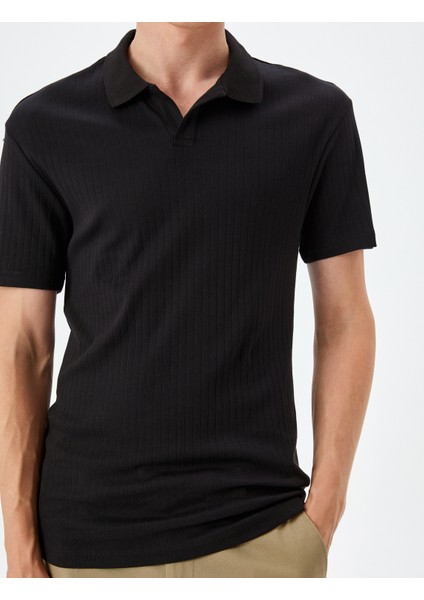 Kısa Kollu Pamuklu Slim Fit Polo Yaka Tişört indirimleri