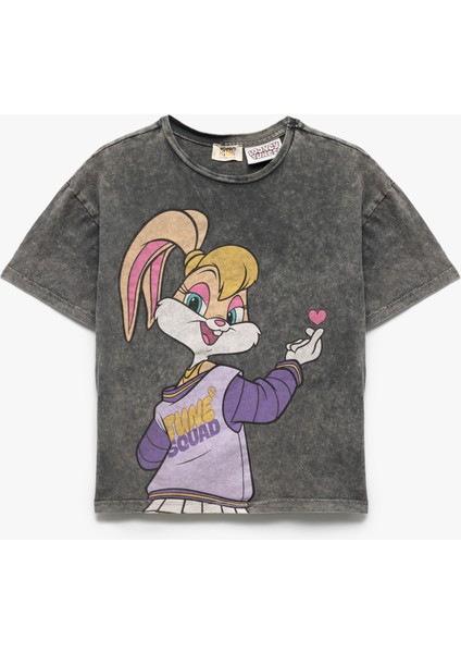 Lisanslı Lola Bunny Baskılı Kısa Kollu Pamuklu Tişört