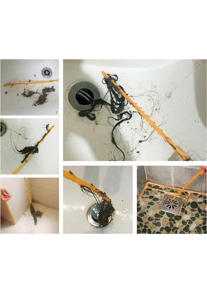 1 Adet Tarzı Yılan Fırça Bahar Boru Tıkanıklık Aracı Lavabo Kanalizasyon Temizleme Kanca Su Tahliye Temizleyici (Yurt Dışından) modelleri