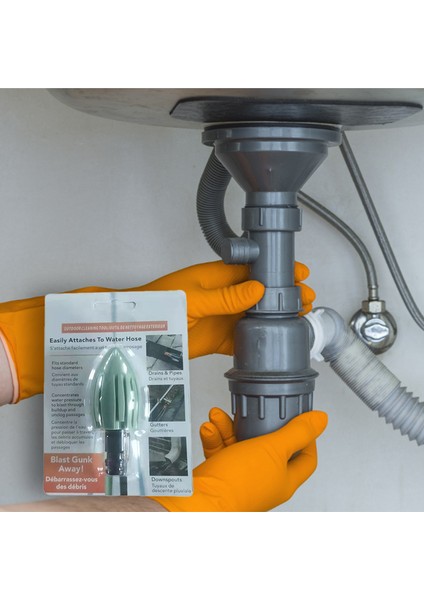 Turuncu Tarzı Su Roketi Ev Drenaj Temizleyici Oluk Kanal Temizleme Aracı Bahçe Temizleyici Nozul Kanal Temizleme Aracı Ev Temizlik Aracı (Yurt Dışından) modelleri