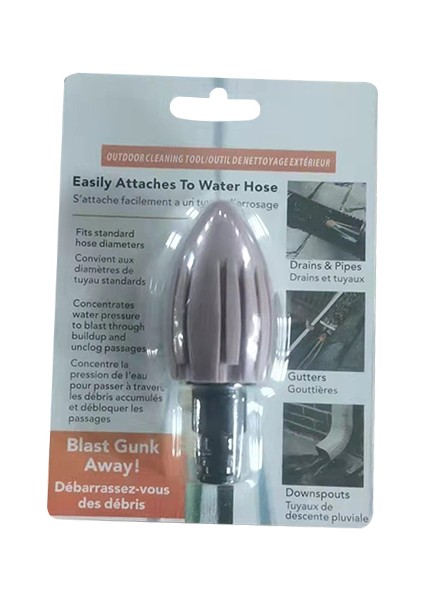 Kahverengi Tarzı Su Roketi Ev Drenaj Temizleyici Oluk Kanal Temizleme Aracı Bahçe Temizleyici Nozul Kanal Temizleme Aracı Ev Temizlik Aracı (Yurt Dışından)