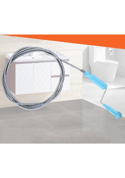 2,6 M Stili Kanal Yılan Temizleyici Kanal Burgu Esnek Metal Yay Lavabo Tıkanıklık Temizleyici Ultra Uzun Kanalizasyon Temizleyici (Yurt Dışından) indirimleri