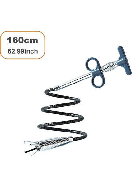 160CM Mavi Stil Kanalizasyon Boru Tıkanıklık Çözücü Yılan Yay Boru Temizleme Aracı Mutfak Banyo Kanalizasyon Temizleme Aracı Mutfak Aksesuarları cm (Yurt Dışından)